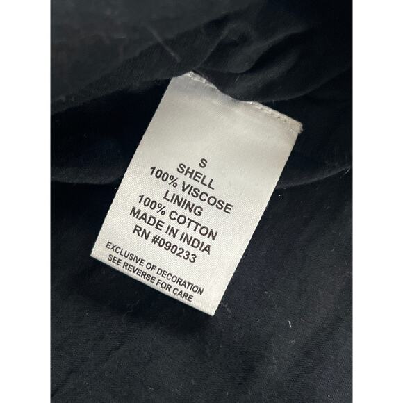 Kendall and Kylie, black and gold embellished mini dress size small‎ 100% cotton - Picture 8 of 9